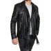 Walking Dead S6 Negan Black Biker Costume Leather Jacket