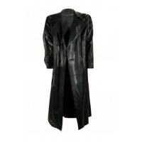 The Crow Eric Black Leather Trench Coat