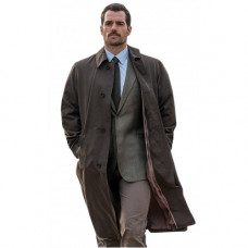 Mission Impossible 6 Fallout Henry Cavill Brown Cotton Trench Coat