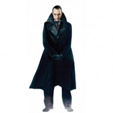 Sherlock Holmes Lord Blackwood (Mark Strong) Black Leather Trench Coat