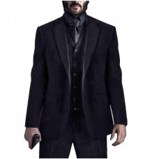 Keanu Reeves John Wick: Chapter 3 Parabellum (Three Piece) Black Suit
