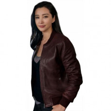 The Meg Bingbing Li (Suyin) Bomber Brown Leather Jacket