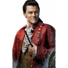 Luke Evans (Gaston) Beauty And The Beast Red Leather Coat