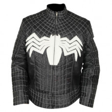 Venom Eddie Brock (Tom Hardy) Black Costume Leather Jacket