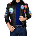 Men's Tom Cruise Top Gun Movie Maverick Black/Brown Leather Jacket
