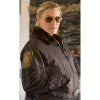 Longmire Katee Sackhoff Aviator Fur Collar Jacket
