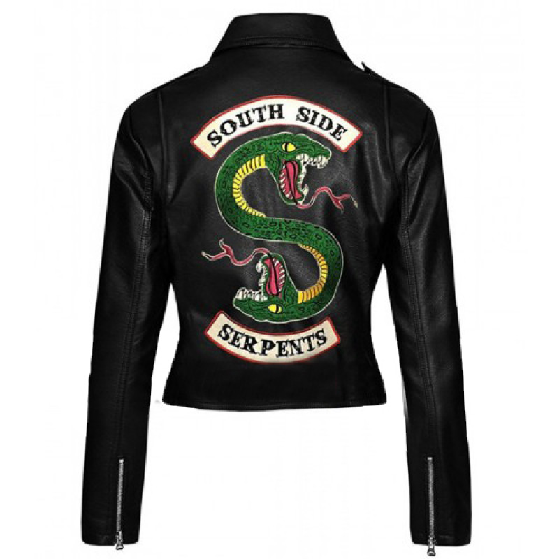 Riverdale Southside Serpents Women Biker Leather Jacket 