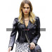 Outerwear Jessica Alba Black Leather Jacket  