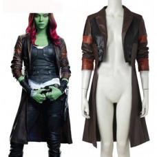Guardians of Galaxy 2 Costume Gamora Leather Jacket 