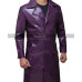 Suicide Squad Joker Leather Trench Coat