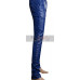 Men's Slimfit Stylish Blue Leather Pants