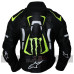 Alpinestars Monster Energy Scream Motorcycle Black Leather Jacket