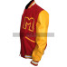 Michael Jackson M logo Varsity Red & Yellow Letterman Bomber Jacket