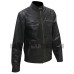 Daddys Home Mark Wahlberg Black Biker Leather Jacket