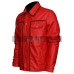 Elvis Presley Vintage Classic King of Rock Retro Red Leather Jacket