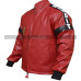 Men Smokey And The Bandit Burt Reynolds Red Biker Leather Jacket 