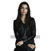 Dilan Gwyn Beyond TV Series (Willa) Round Collar Black Leather Jacket