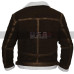 Power 50 Cent (Kanan) White Fur Shearling Brown Leather Jacket