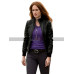 The Flash Plastique Kelly Frye Black Bomber Leather Jacket