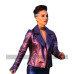 Vox Lux Natalie Portman Brando Purple Biker Leather Jacket For Women's