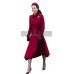 Princess Kate Middleton Red Trench Wool Coat
