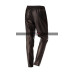 Women Jogger Black Leather Pants