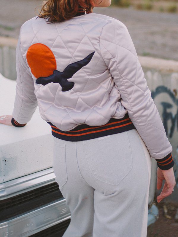 70’s Silver Wings Bomber Jacket