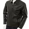 Men's Black Harrington Leather Jacket