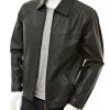 Men's Black Harrington Leather Jacket