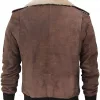 Mens Real Leather B2 Bomber Flight Suede Jacket