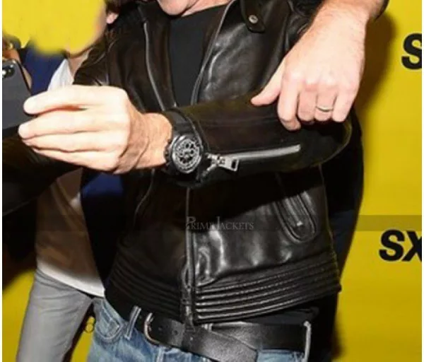 A Quiet Place Premiere Michael Bay Biker Jacket