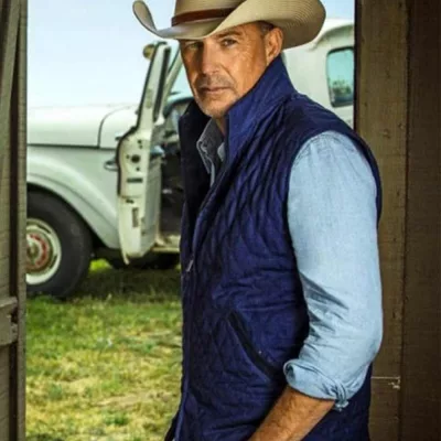 Yellowstone John Dutton Blue Vest
