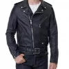 Biker Leather Moto Jacket