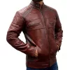 Men's Brown Cafe Racer Jacket