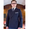 Kingsman Pinstripe Navy Blue Suit