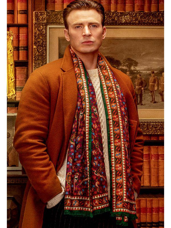 Ransom Drysdale Knives Out Brown Coat