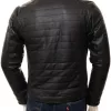 Mens Black Quilted Leather Jacket
