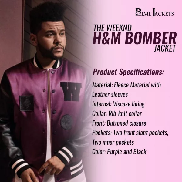 The Weeknd H&M Bomber Jacket