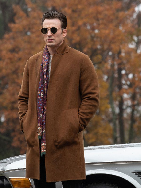 Ransom Drysdale Knives Out Brown Coat